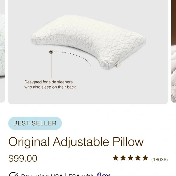 COOP Original Crescent Pillow- Queen - Picture 2 of 4